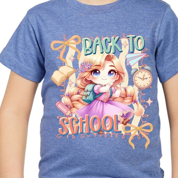 Tangle Princess Rapunzel Back to school Graphic T-shirt for kids - Picture 2 of 5